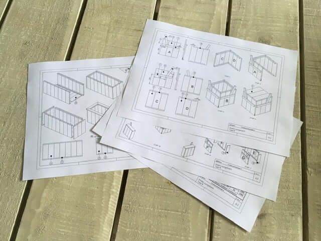 hoekbank zelf maken - Loungebank zelf maken - bouwtekeningen direct downloaden - hoekbank zelf maken - zwevende loungebank - loungebed - Steigerhout loungebank maken - Bouwtekening Overkapping Downloaden - Tuinkantoor Zelf Bouwen